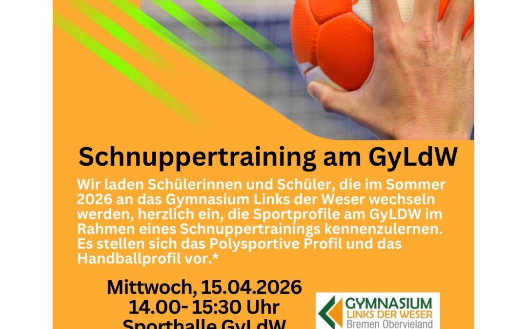 Schnuppertraining der Sportprofile am GyLdW