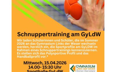Schnuppertraining der Sportprofile am GyLdW