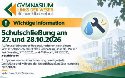 Schulschließung am 27. und 28. Oktober 2026